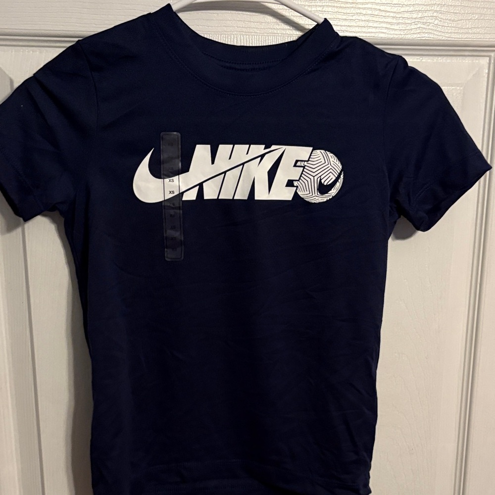 Nike Kids Dark Blue Short Sleeve Tee